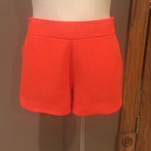J Crew Orange dressy shorts